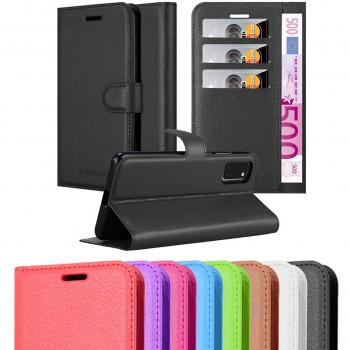 Funda Libro para Samsung Galaxy A41 ROJO CARMÍN - Cubierta Protección con Cierre Magnético, Tarjetero y Función de Soporte