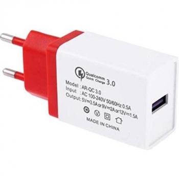 SATYCON Cargador DE CASA USB AR-QC Ultra RAPIDO QC3.0 3.5A