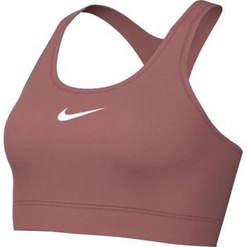 Nike Swoosh Medium Support Bra - Sujetador deportivo con almohadilla para mujer - Rosa - Talla M