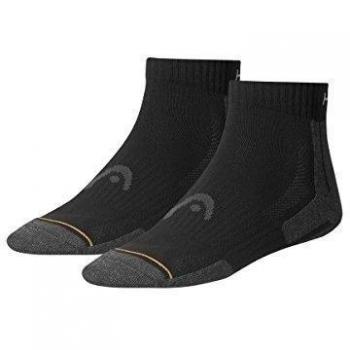 HEAD Socken Performance Quarter 2P - Calcetines para hombre, color negro, talla 43-46