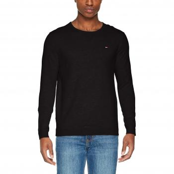 Tommy_Jeans Tjm Original Crew Neck Sweater, suéter Hombre, Negro