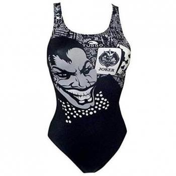 Traje de Baño Turbo New Jocker Pro Resist 894061 y Bas de Bikini Turbo New Jocker Gris/Negro para Mujer