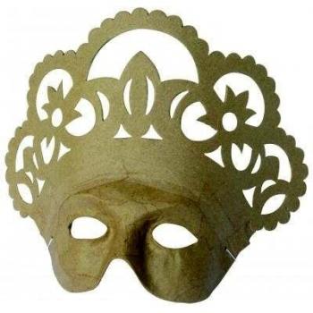 Mascarilla Reina de papel maché - Pack de 2