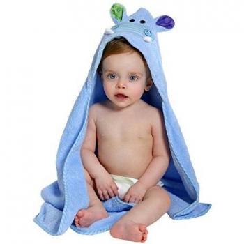Zoocchini Henry L'Hippo - Toalla de baño para bebé