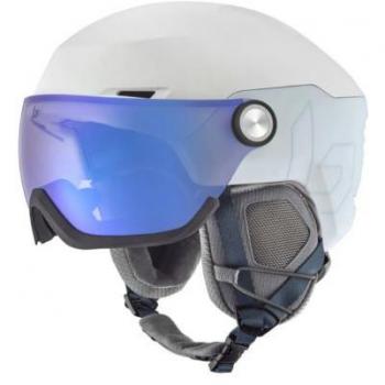 Casco de esquí Bollé V-Ryft Pure (Pearl Matte Photochromic Blue) con lente fotocromática azul
