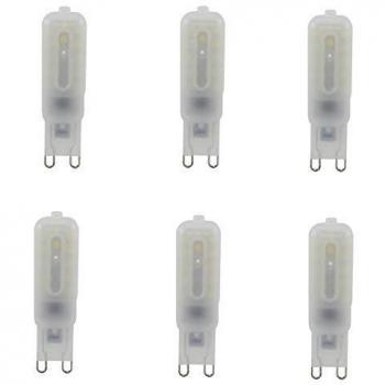 Bombilla LED G9 5W 220-240 V (4000 K, Luz Neutra) - Pack de 6 unidades
