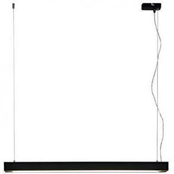 Lámpara Colgante LED Cuna, 92 cm, Negra, Angular, Aluminio
