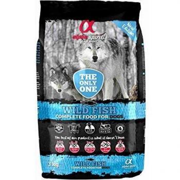 ALPHA The Only One Canine Adult Pescado 3KG, Negro, Mediano