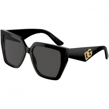 Dolce & Gabbana DG4438F Asian Fit Women’s Sunglasses Black Size 55