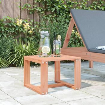 Mesa auxiliar de jardín de madera maciza 40x38x28,5 cm