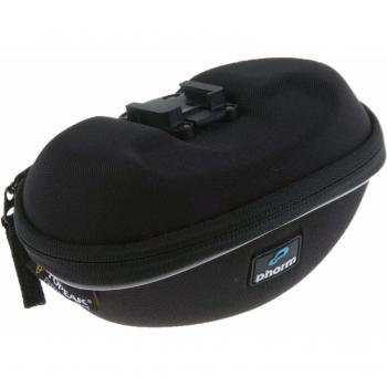 phorm Sattel Tasche by Topeak Touring Fahrrad Schwarz QuickClick Halterung Reflektor, 2509003, Größe M