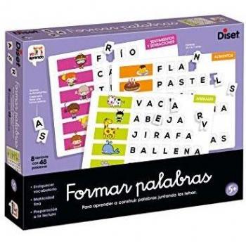 Diset - Formar palabras, Juego educativo para aprender el abecedario y la ortografía a partir de 5 años