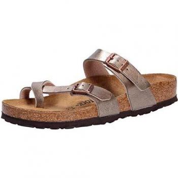 Graceful Taupe Birkenstock Mayari Unisex Sandals with Birko-Flor Upper