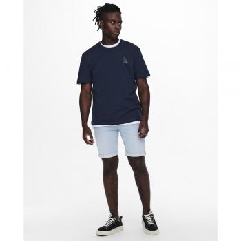 Bermuda vaquera de hombre azul Only & Sons
