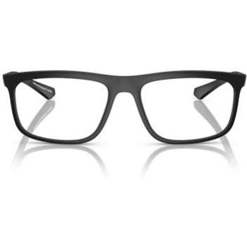 Gafas Graduadas Emporio Armani EA 3246 para Hombre, Color Negro Mate, Lente de Demostración, Tamaño 55 mm