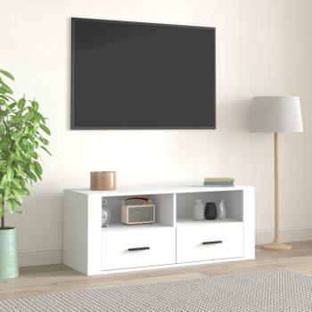 Soporte de TV blanco 100x35x40 cm madera multicapa Vidaxl