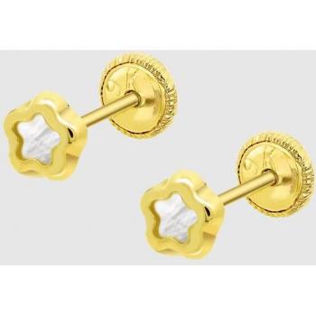 Pendientes de niña LG00032/4 Basics de oro 9K con motivo flor.