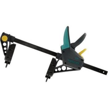 wolfcraft Sargento de montaje para la construcción de terrazas, 6985000, Para alinear tarimas de terraza