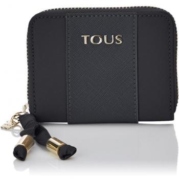 TOUS Brunock Chain, Monedero para Mujer, Negro