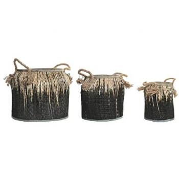 Juego de Cestas DKD Home Decor Colonial (44 x 44 x 48 cm)