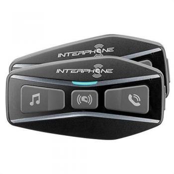 Interphone U-Com 4 Intercomunicador Bluetooth Doble Pack Negro