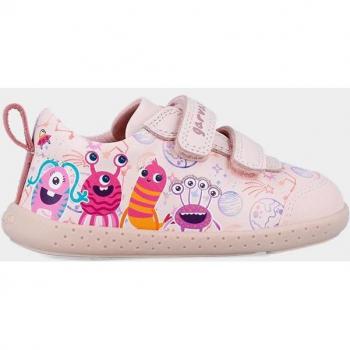 Zapatillas de piel rosa para niña Biomecanics - Primeros pasos, materiales respetuosos