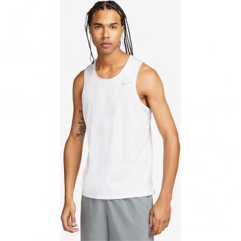 Camiseta de tirantes de running Dri-FIT Nike Miler para hombre - Blanco (XL)