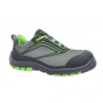 Zapato de Seguridad Panter Nairobi S3 Talla 38 con Puntera de Acero y Plantilla Antiperforación Color Verde