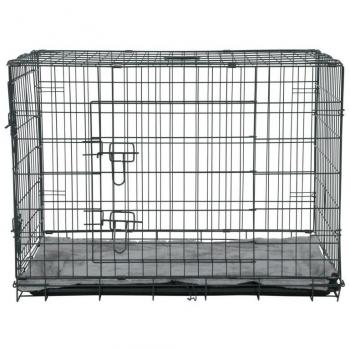 Zolux Nomad 2 en 1 M - Jaula para perro con alfombra - Dimensiones: 76x53x59 cm