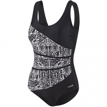 Beco Traje de baño (Copa D), Mujer, Blanco/Negro, 44