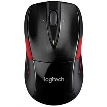 Logitech M525 - Raton inalámbrico ergonómico, color negro