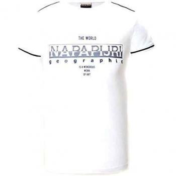 NAPAPIJRI Camiseta Boys de manga corta K SEBYL 002 Bright White 10 Años