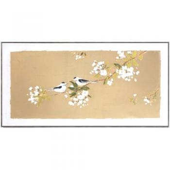 Cuadro Óleo Naturaleza Romimex Madera Lienzo 122 x 62 x 4 cm