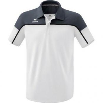 Erima Change Short Sleeve Polo Shirt - Male - White/Grey