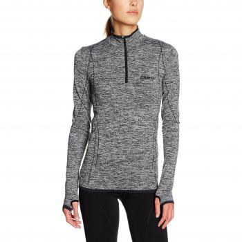 Craft – Camiseta active Comfort Zip W, mujer, Unterwäsche Active Comfort ZIP W, negro, extra-large