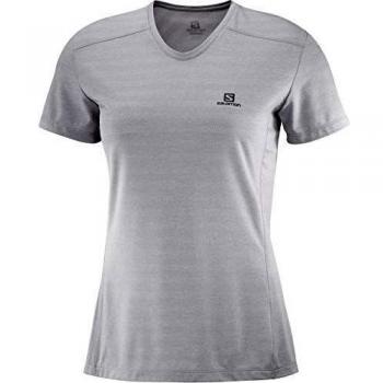 SALOMON XA tee Camiseta, Mujer, Alloy/Heather, XL