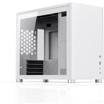 Caja PC Jonsbo D30 Micro-ATX Mini Torre, Cristal Templado - Blanca