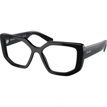 Prada PR A04V 1AB1O1 Women's Eyeglasses Black Size 52 (Frame Only) - Blue Light Block Available