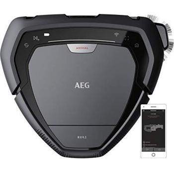 AEG RX9-2-4ANM Robot Aspiradora Visión 3D, Cepillo Motorizado Ancho de 22cm,Batería 40min, Gran Filtración,Escala 2,2cm, 75dB,Display LED,WiFi, APP,Autonomía: 70 min
