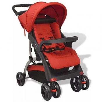 vidaXL Sillita de paseo 102x52x100 cm roja