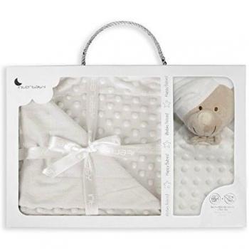 INTERBABY-Manta Burbuja y Dou Dou Osito Beige