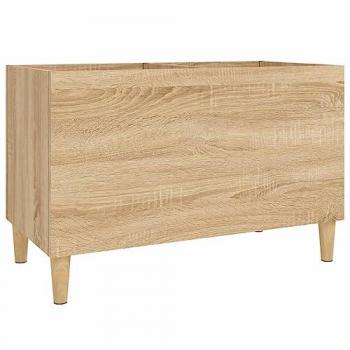 Mueble Discos de Madera Contrachapada Roble Sonoma 74,5x38x48 cm Marrón