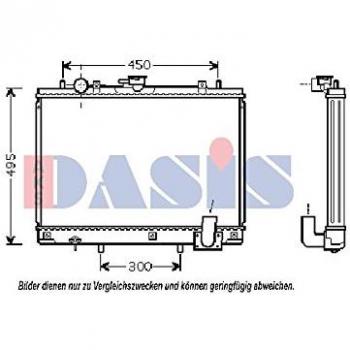 AKS Dasis 140009N Radiador, refrigeración del motor