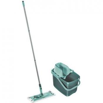 Leifheit Set Combi Clean M 55356 con mopa, prensa de escurrido y cubo de 12L, sistema Click System, color turquesa