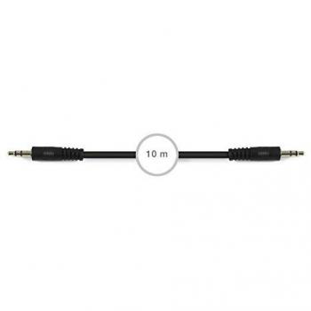 Cable de señal de audio Jack 3.5 mm estéreo macho a Jack 3.5 mm estéreo macho Fonestar AA-729-10, longitud 10 metros