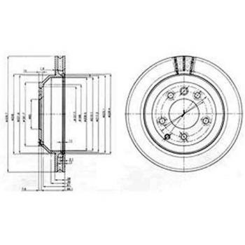 Disco de freno DELPHI BG3775C