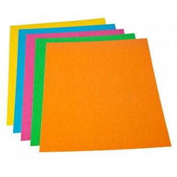 Contraportada A4 Cartón Gofrado Naranja Fluorescente 1000g/m² Pack de 50 unidades para Encuadernación y Plastificación