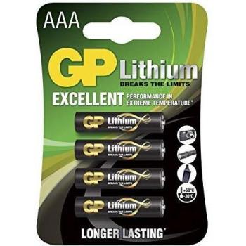 Baterías de Litio AAA 1.5V - Paquete de 4 Unidades Long Lasting