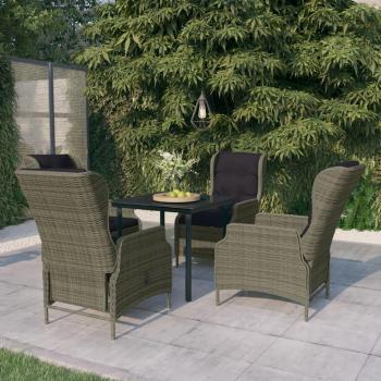 vidaXL 5-Piece Brown Garden Dining Set