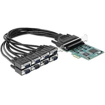 Tarjeta PCIe de 8 puertos RS-232 serie DELOCK 90411